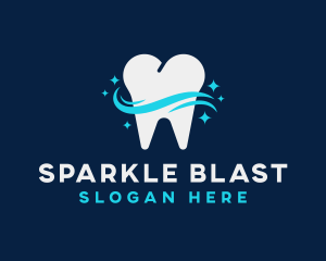 Dental Tooth Sparkle logo design