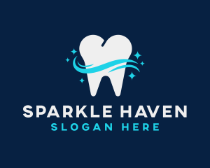 Dental Tooth Sparkle logo design