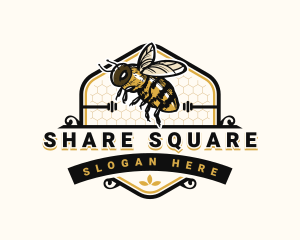 Bee Organic Honey Logo