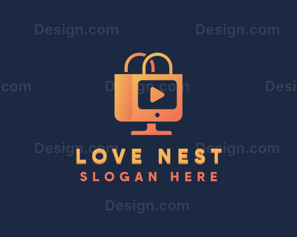 Shopping Vlog Ecommerce Logo