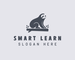 Sloth Animal Zoo Logo