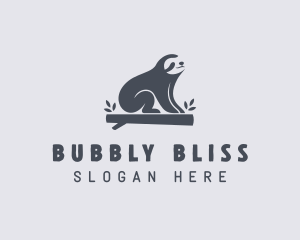 Sloth Animal Zoo logo design