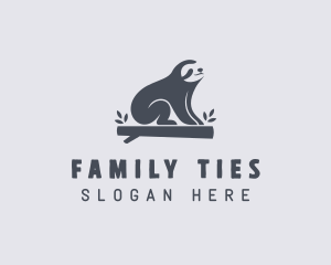 Sloth Animal Zoo logo design