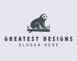 Sloth Animal Zoo logo design