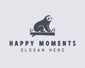 Sloth Animal Zoo logo design