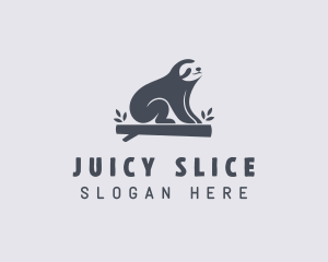 Sloth Animal Zoo logo design