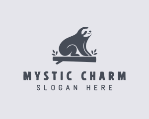 Sloth Animal Zoo logo design