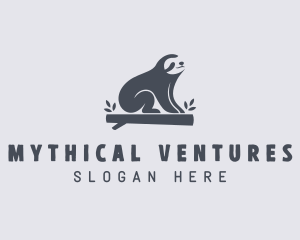 Sloth Animal Zoo logo design