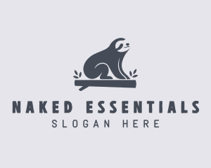 Sloth Animal Zoo logo design