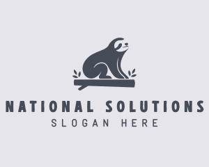 Sloth Animal Zoo logo design