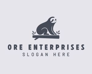 Sloth Animal Zoo logo design