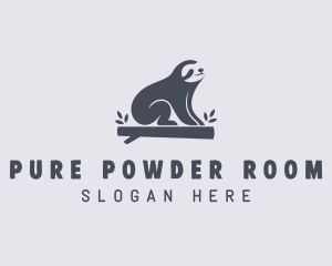 Sloth Animal Zoo logo design