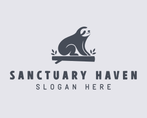 Sloth Animal Zoo logo design