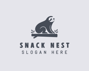 Sloth Animal Zoo logo design