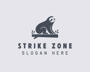 Sloth Animal Zoo logo design