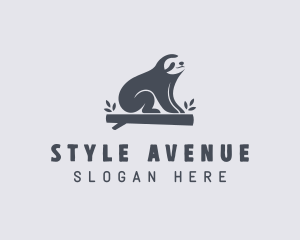 Sloth Animal Zoo logo design