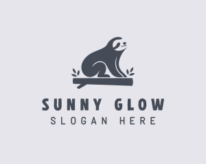 Sloth Animal Zoo logo design