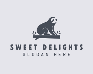 Sloth Animal Zoo logo design