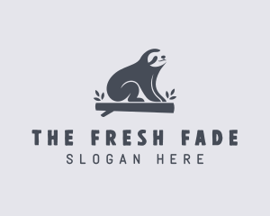 Sloth Animal Zoo logo design