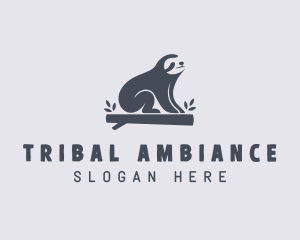 Sloth Animal Zoo logo design