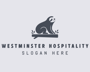 Sloth Animal Zoo logo design