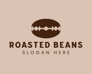 Razor Cafe Coffee Bean logo design