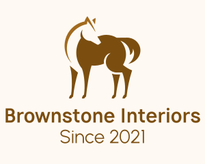 Brown Horse Stallion logo