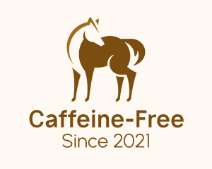 Brown Horse Stallion logo design