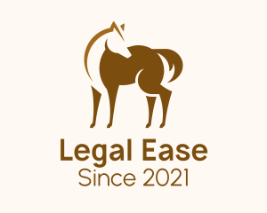 Brown Horse Stallion logo