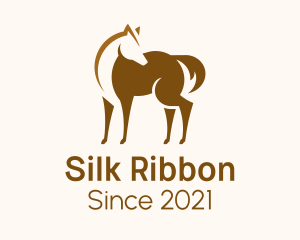 Brown Horse Stallion logo design