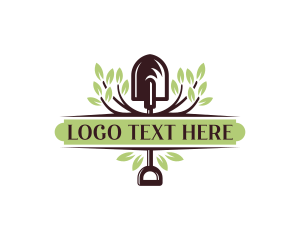 Landscaping Shovel Lawn logo