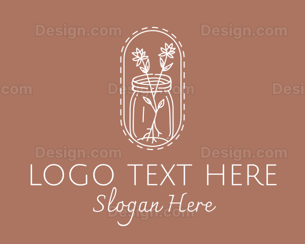 Aesthetic Floral Garden Logo