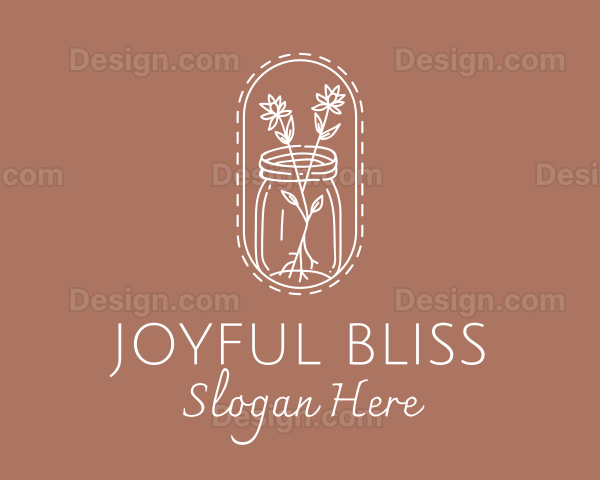 Aesthetic Floral Garden Logo