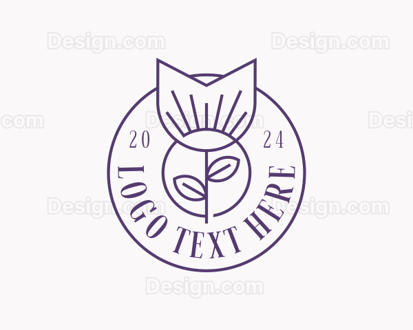 Floral Tulip Beauty Logo