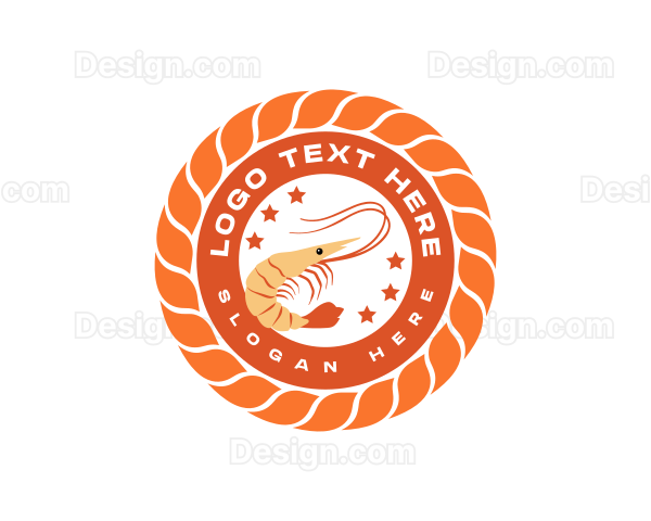 Seafood Cuisine Shrimp Logo