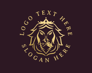 Gold Lion King Logo