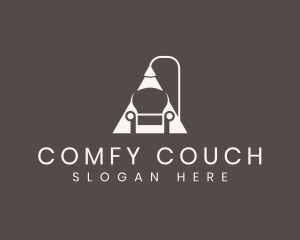 Sofa Furniture Lamp logo design