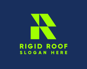 House Roofing Contractor logo design