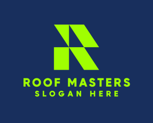 House Roofing Contractor logo design