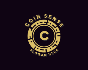 Crypto Currency Coin logo design