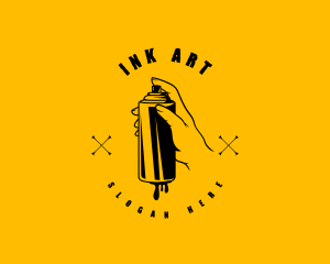 Spray Paint Art logo design