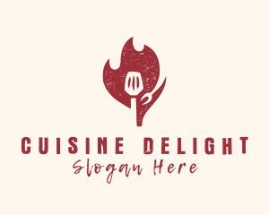 Hot Spatula Restaurant logo design