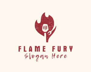 Hot Spatula Restaurant logo design