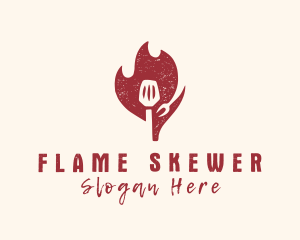 Hot Spatula Restaurant logo design