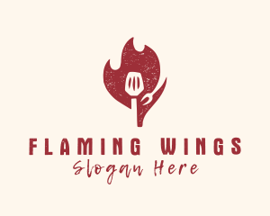 Hot Spatula Restaurant logo design