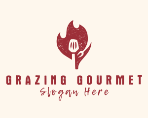 Hot Spatula Restaurant logo design