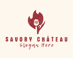 Hot Spatula Restaurant logo design