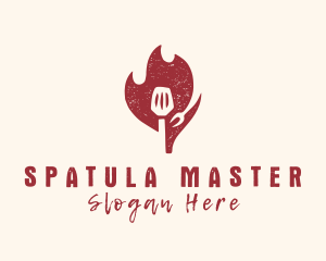 Hot Spatula Restaurant logo design