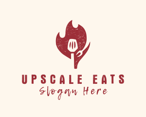 Hot Spatula Restaurant logo design