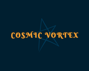 Yellow Cosmic Star logo design